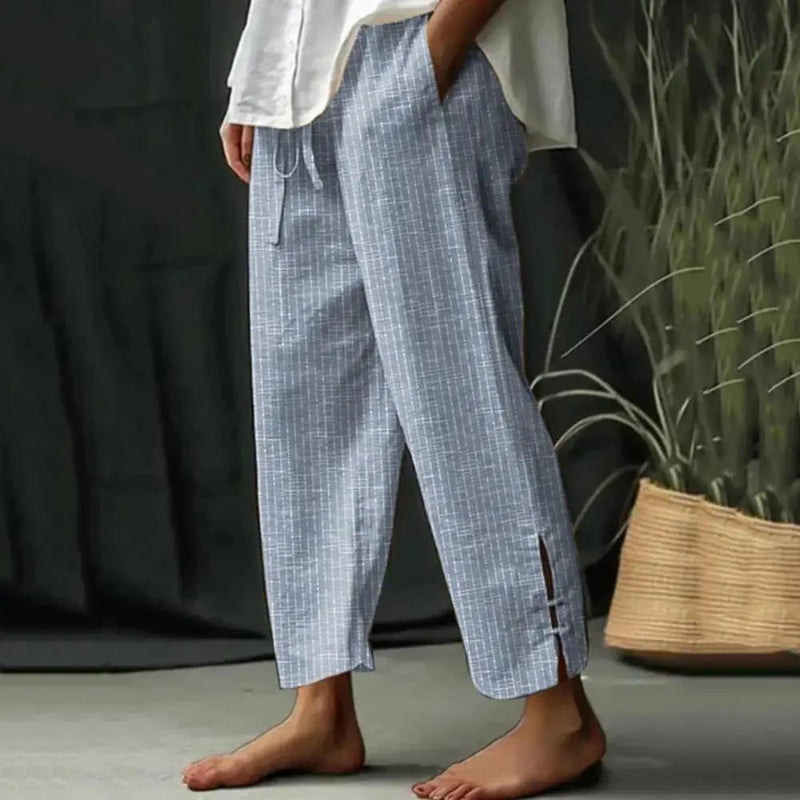 【Coton Et Lin】Pantalons Décontractés Confortables