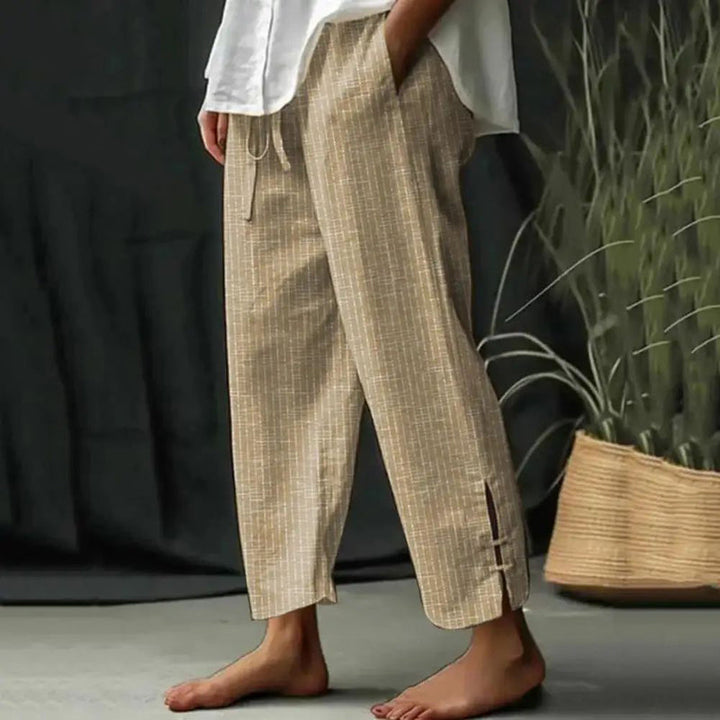 【Coton Et Lin】Pantalons Décontractés Confortables