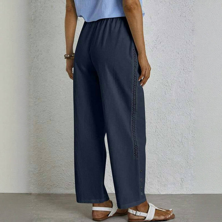 【Coton Et Lin】Pantalon Décontracté Confortable