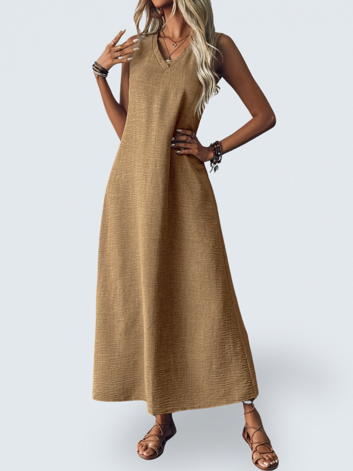 Clara | Robe Maxi Sans Manches