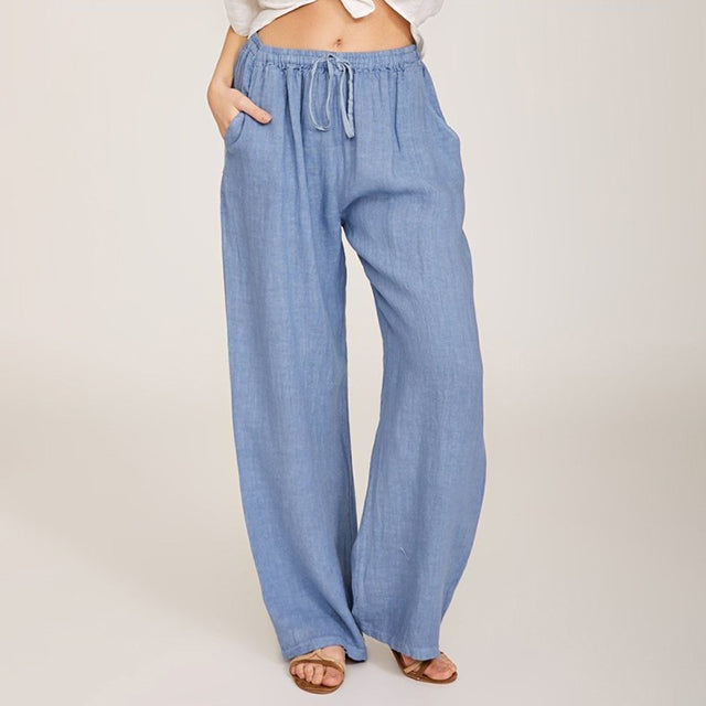 【Coton Et Lin】Pantalons Amples Décontractés