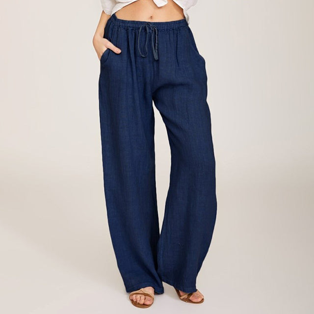 【Coton Et Lin】Pantalons Amples Décontractés