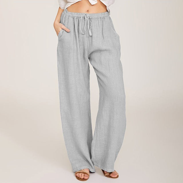 【Coton Et Lin】Pantalons Amples Décontractés