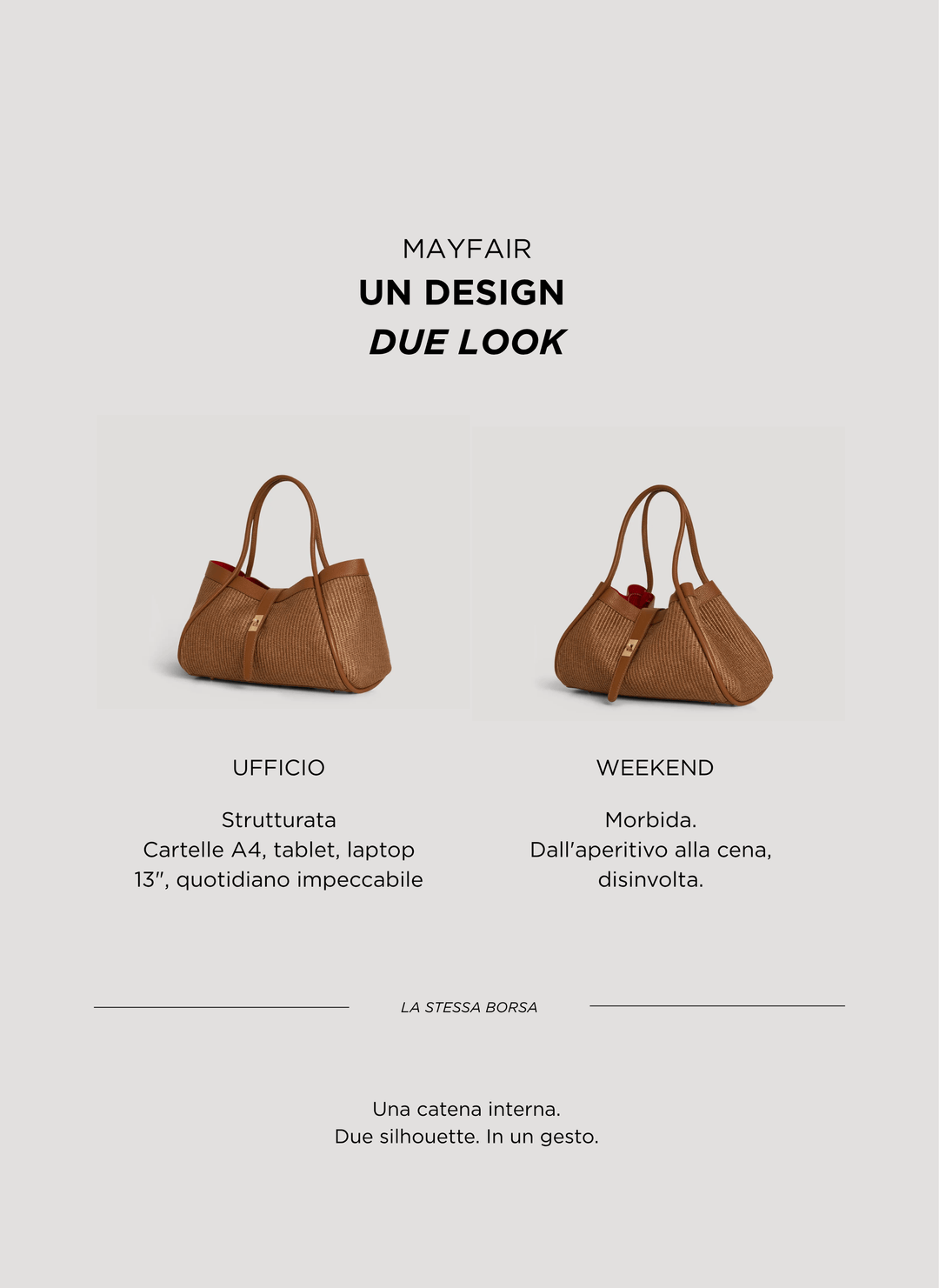 Sac Mayfair en Cuir et Raphia Édition Limitée Cuir