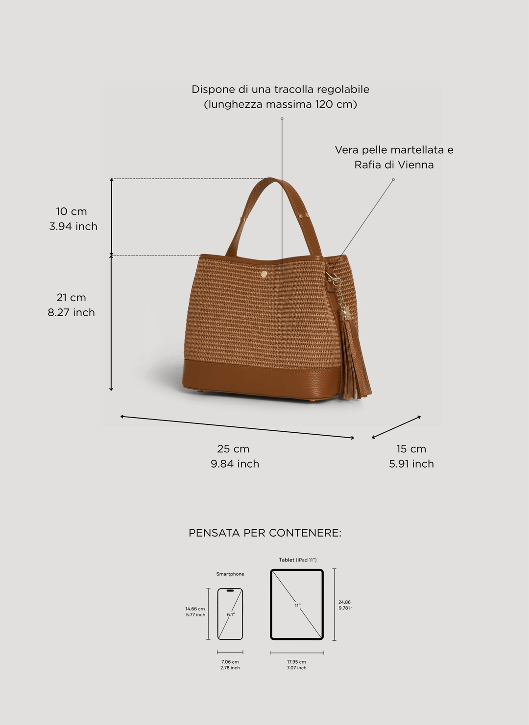 Sac Kendy en Cuir et Raphia Édition Limitée Cuir