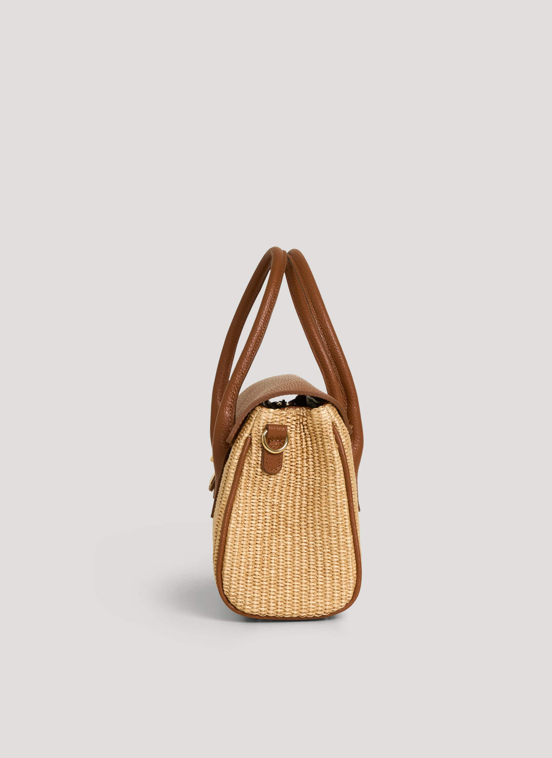 Sac Cécile en Cuir et Raphia Cuoio