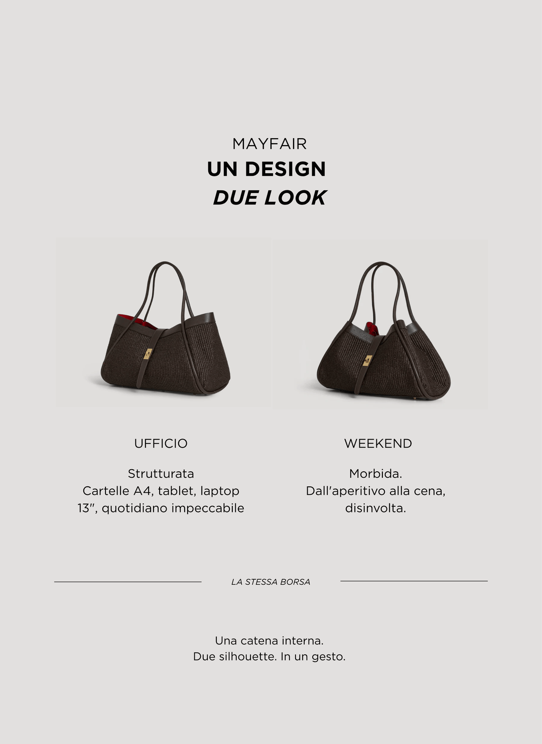 Sac Mayfair en Cuir et Raphia Édition Limitée Tête de Moro