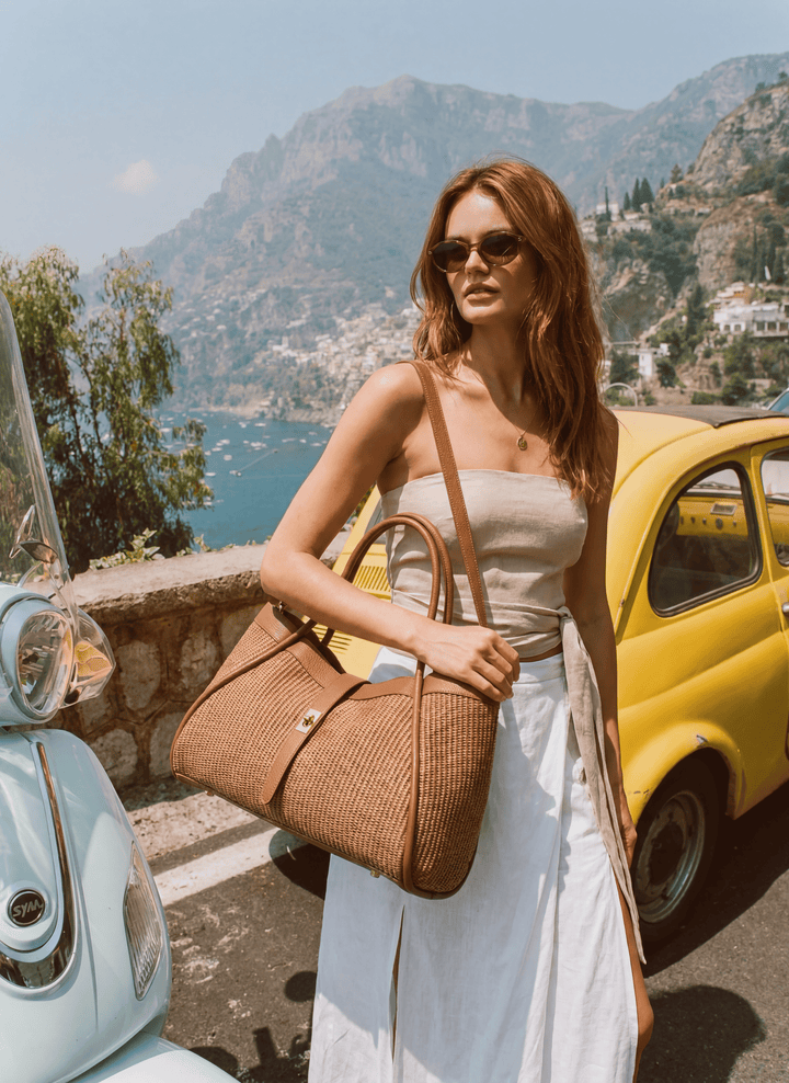 Sac Mayfair en Cuir et Raphia Édition Limitée Cuir