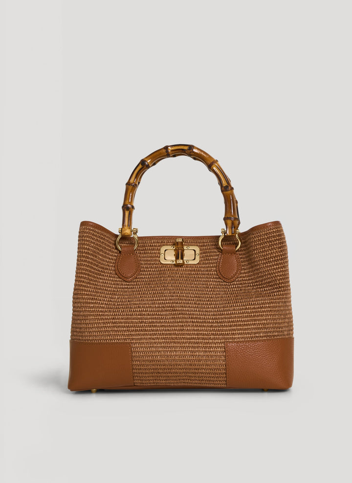 Sac Bamboo Babe en Cuir et Raphia Édition Limitée Cuir