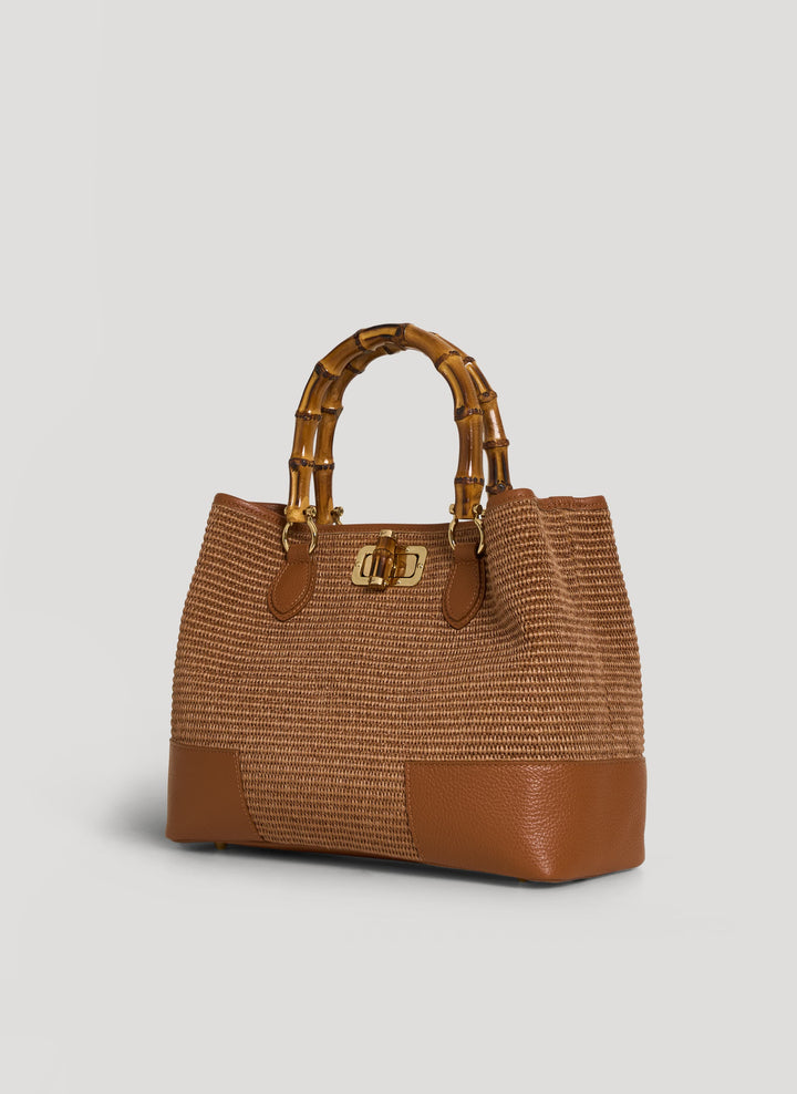 Sac Bamboo Babe en Cuir et Raphia Édition Limitée Cuir