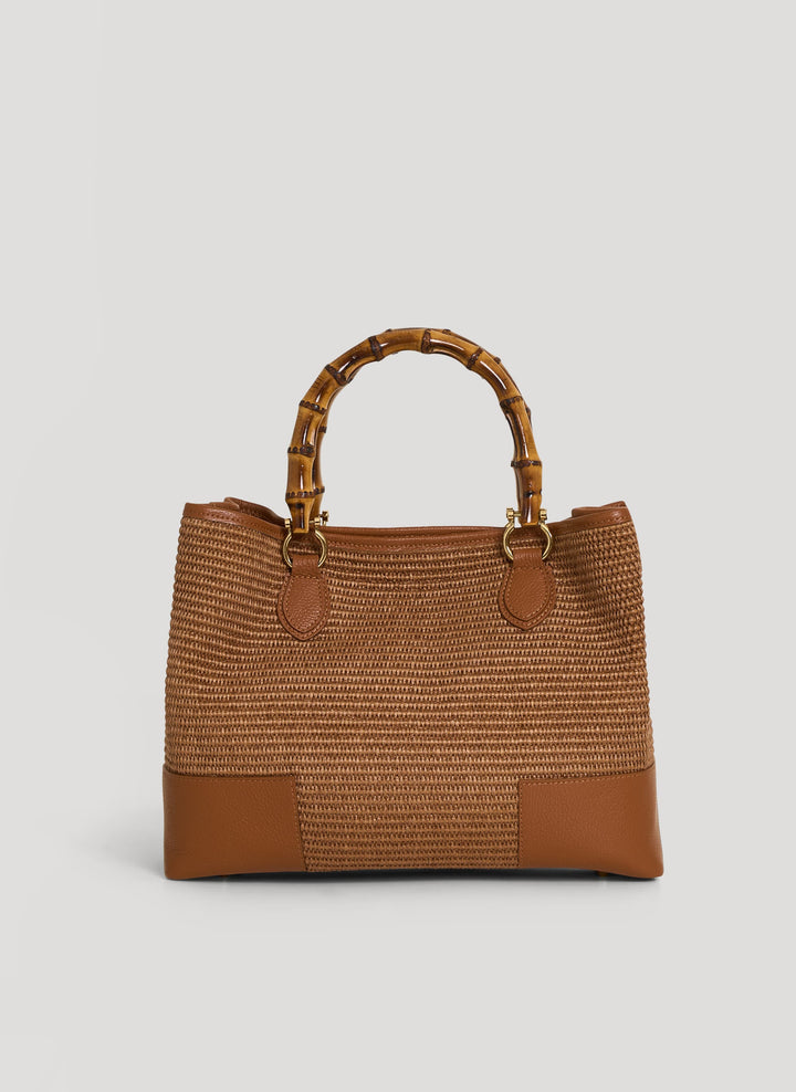 Sac Bamboo Babe en Cuir et Raphia Édition Limitée Cuir
