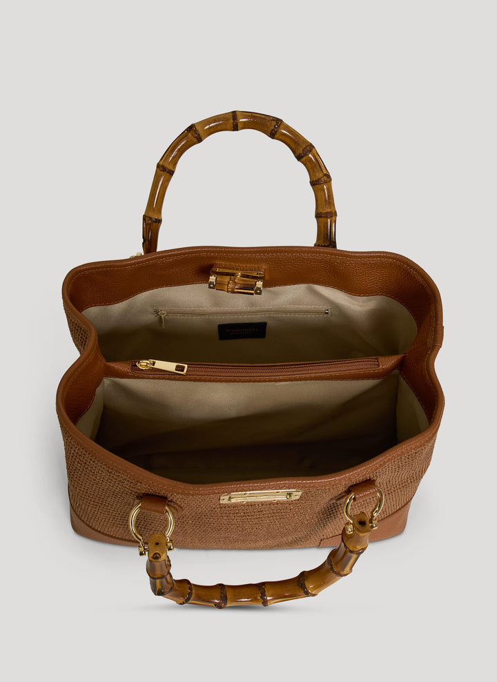 Sac Bamboo Babe en Cuir et Raphia Édition Limitée Cuir