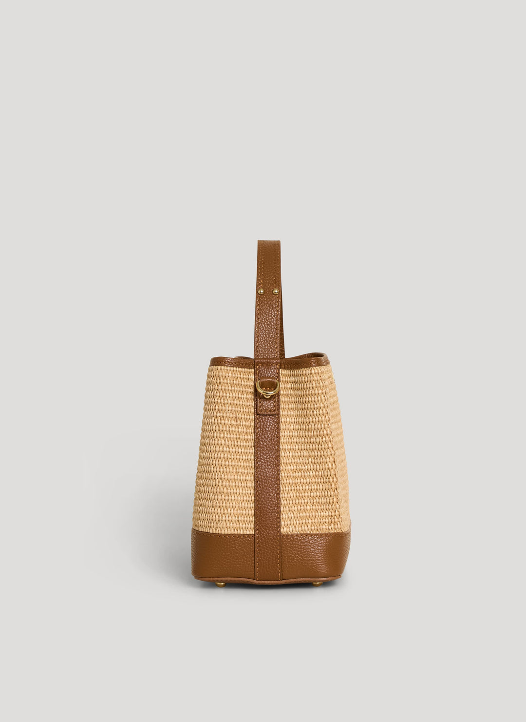 Sac Kendy en cuir et raphia cuir