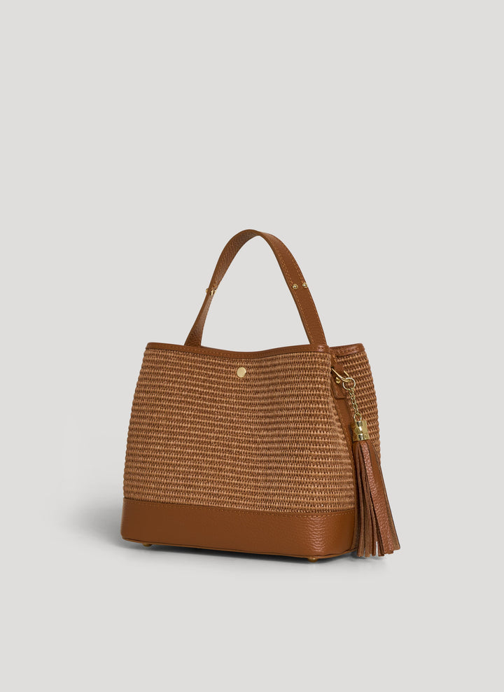 Sac Kendy en Cuir et Raphia Édition Limitée Cuir