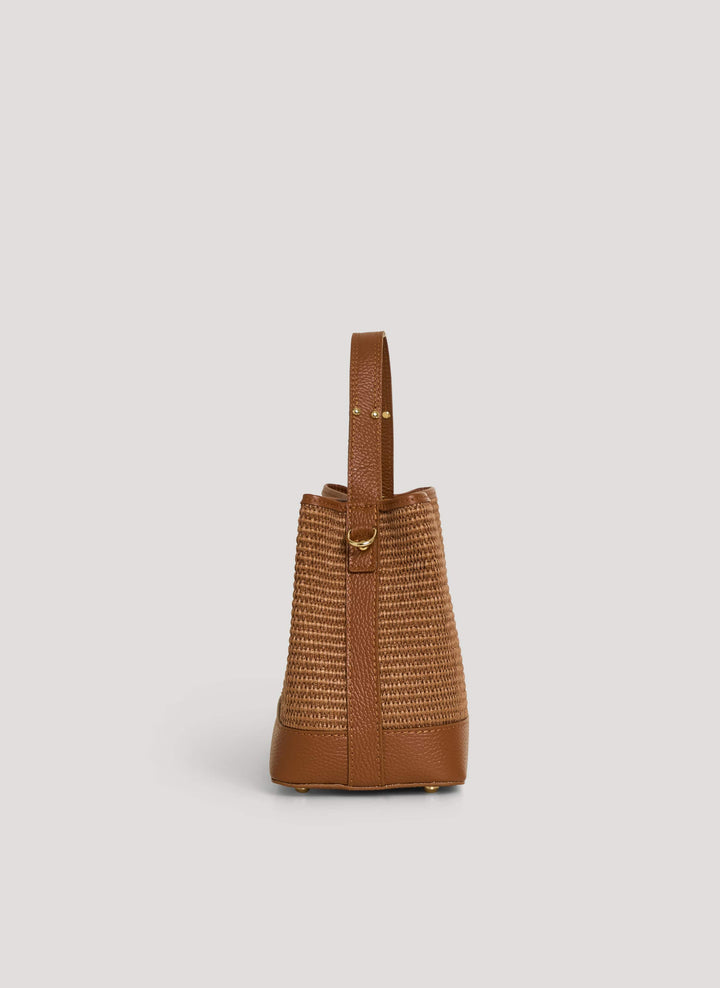 Sac Kendy en Cuir et Raphia Édition Limitée Cuir