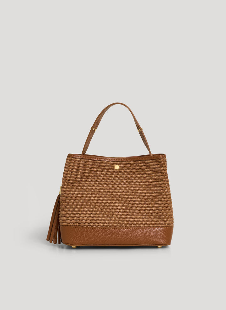 Sac Kendy en Cuir et Raphia Édition Limitée Cuir