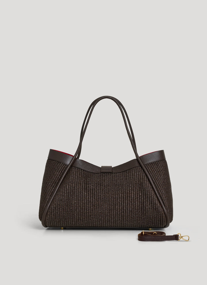 Sac Mayfair en Cuir et Raphia Édition Limitée Tête de Moro
