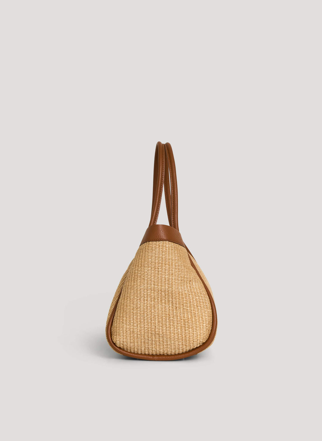 Sac Mayfair en cuir et Rafia Cuoio