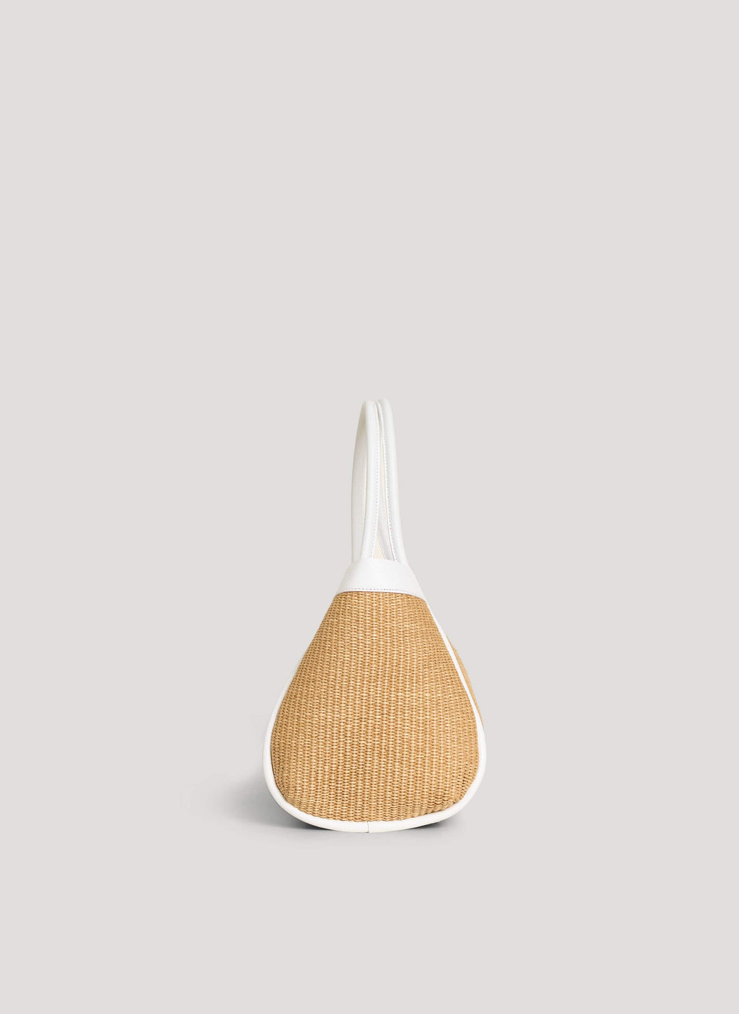 Sac Mayfair en cuir et Rafia blanche