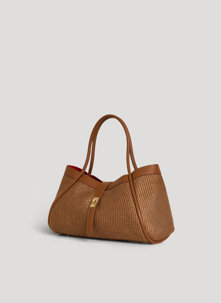 Sac Mayfair en Cuir et Raphia Édition Limitée Cuir