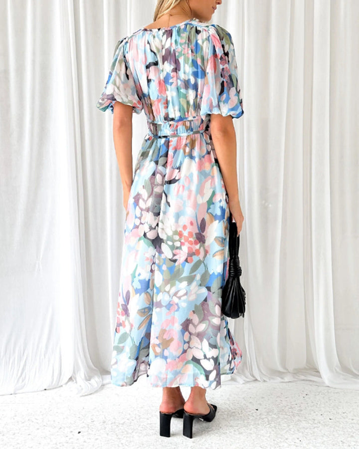 Celine | Robe Féminine avec Motif Floral