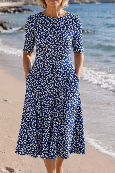 Evelia | Robe Midi Aérée à Fleurs