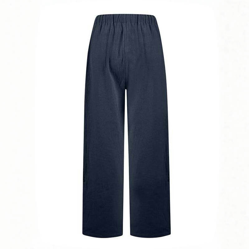 【Coton Et Lin】Pantalon Décontracté Confortable