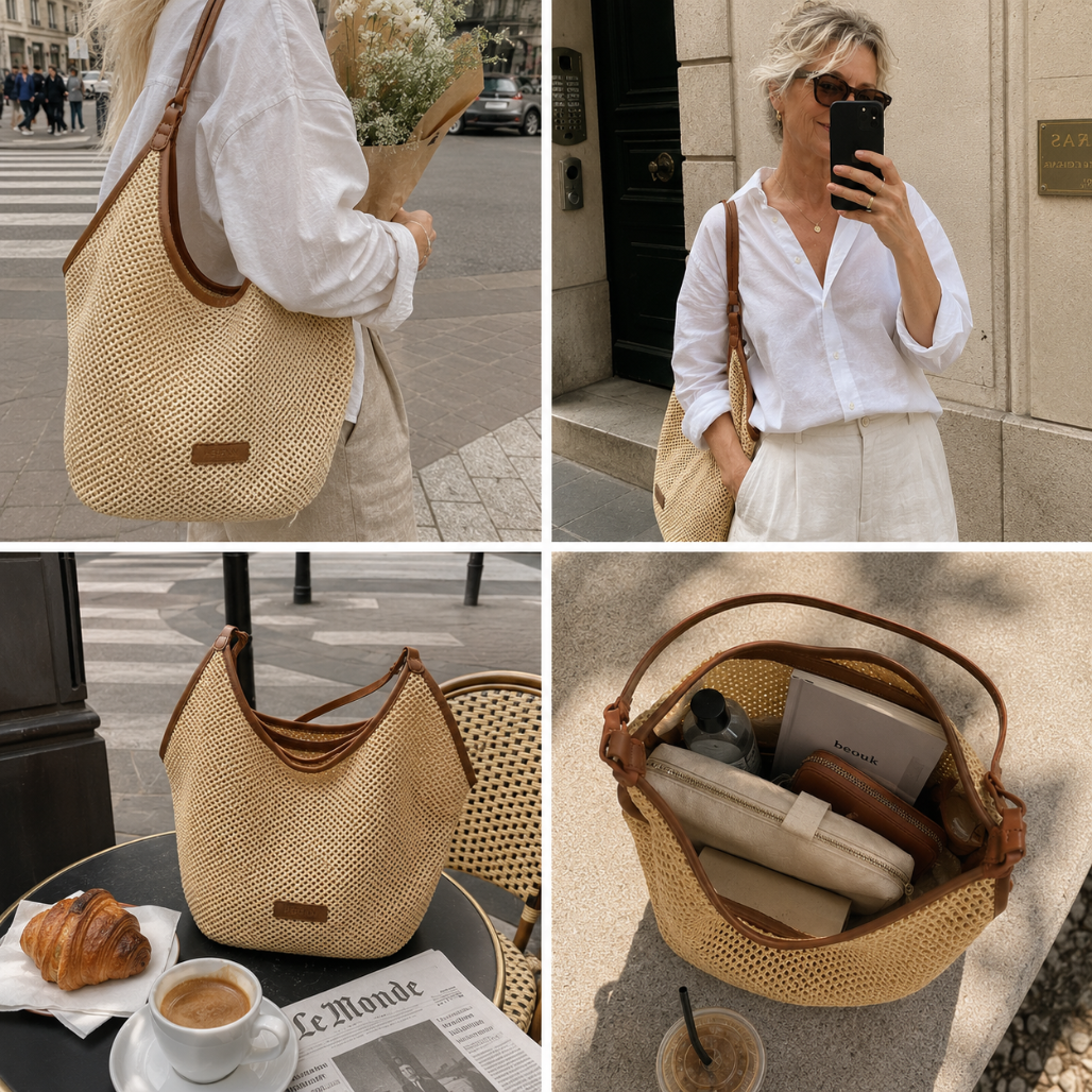 Nora | Le Sac Hobo en Tissage Ouvert