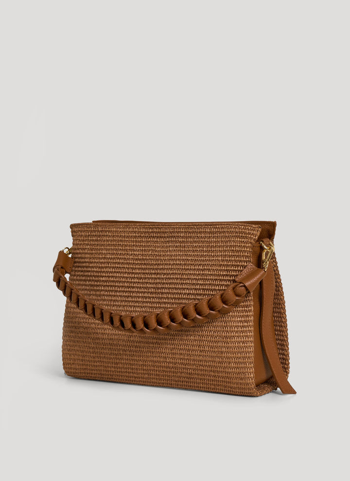 Sac Braid en Cuir et Raphia Édition Limitée Cuoio