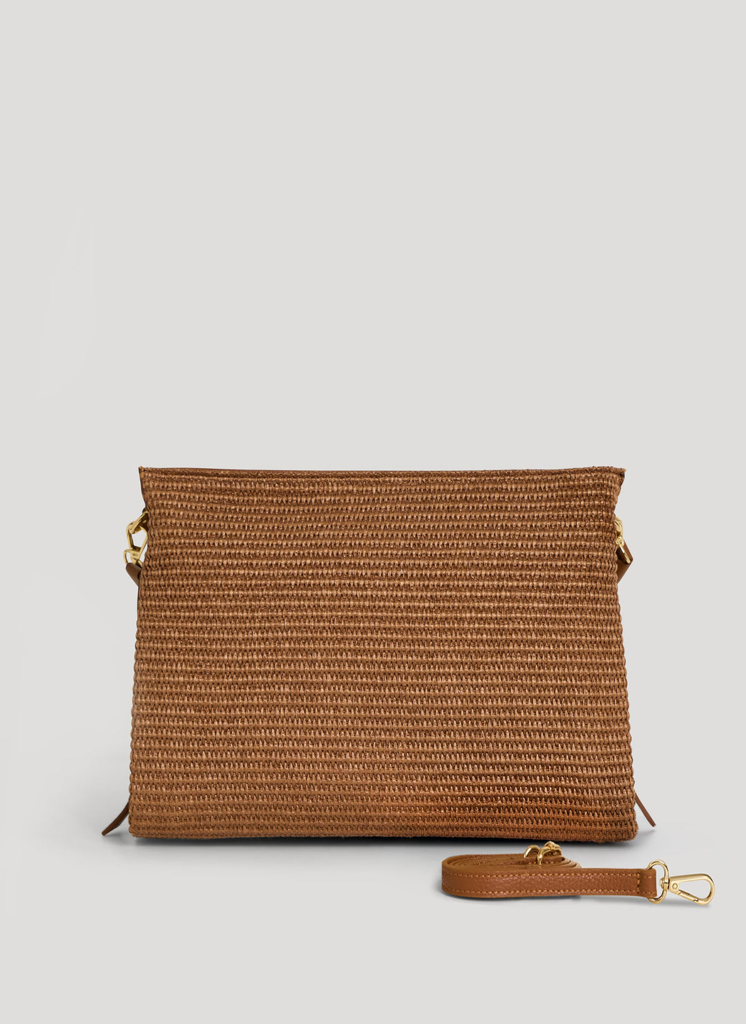 Sac Braid en Cuir et Raphia Édition Limitée Cuoio