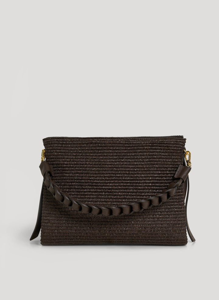 Sac Braid en Cuir et Raphia Édition Limitée Testa di Moro