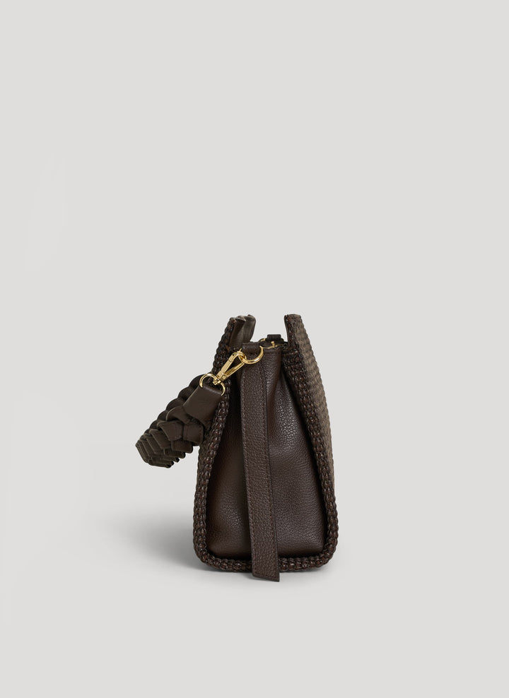 Sac Braid en Cuir et Raphia Édition Limitée Testa di Moro