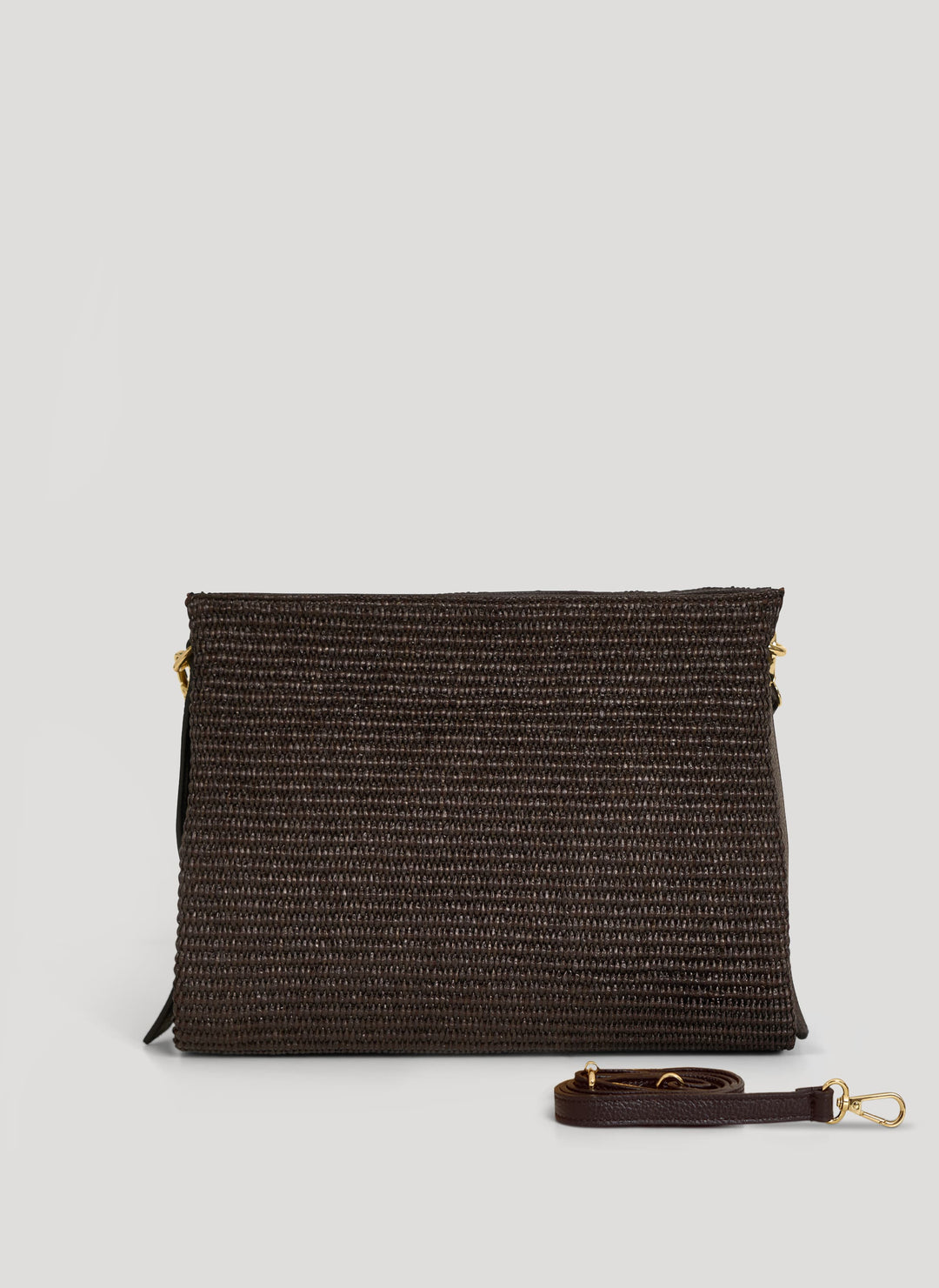 Sac Braid en Cuir et Raphia Édition Limitée Testa di Moro