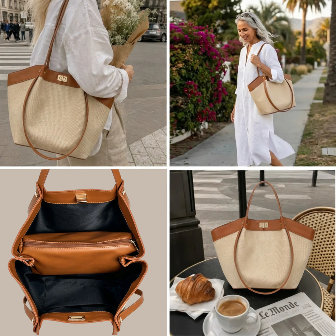 Sac fourre-tout tissé Mattan