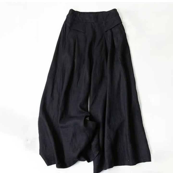 【Coton Et Lin】Pantalon Large Décontracté