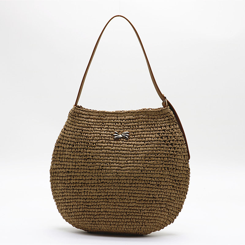 Celeste™ | Le Sac À Épaule Tissé Rond