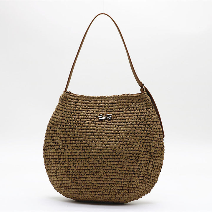 Celeste™ | Le Sac À Épaule Tissé Rond