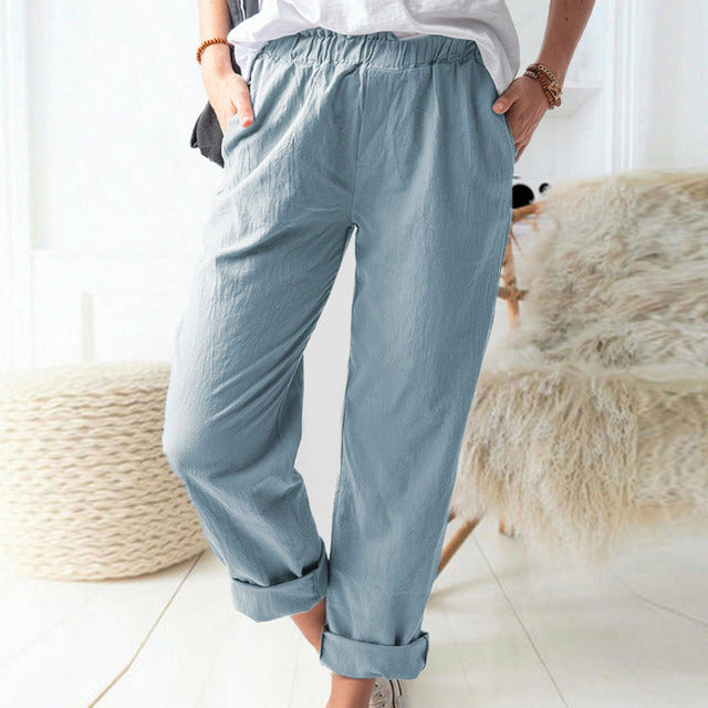 Pantalons décontractés unis