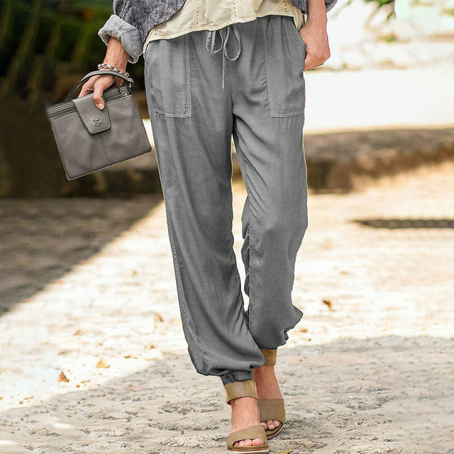 Pantalons décontractés unis
