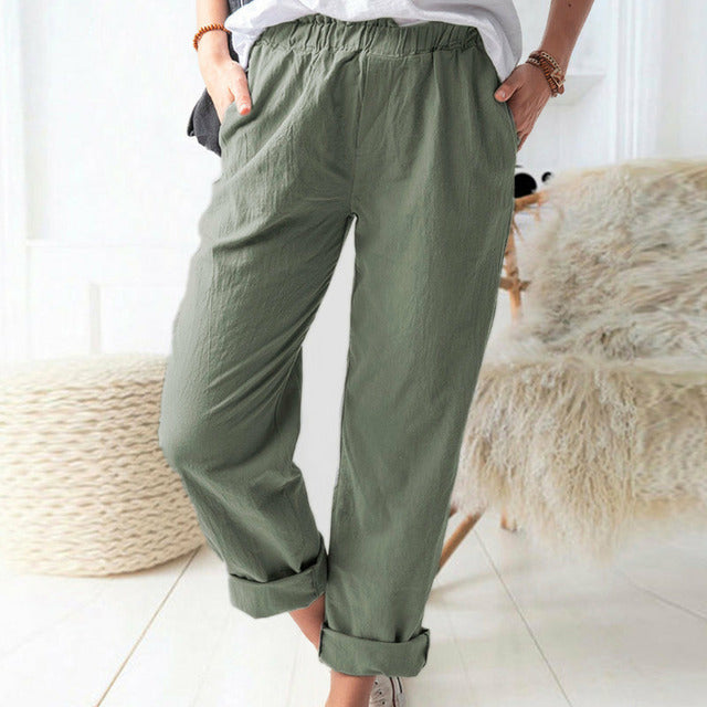 Pantalons décontractés unis