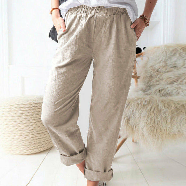 Pantalons décontractés unis