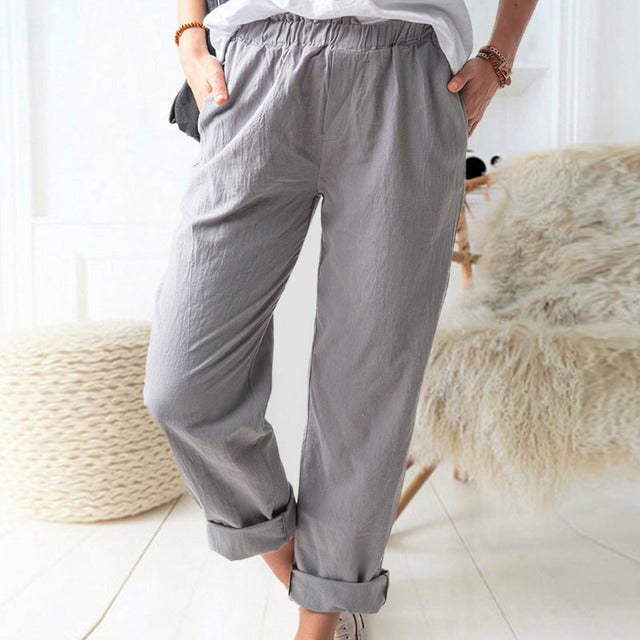 Pantalons décontractés unis