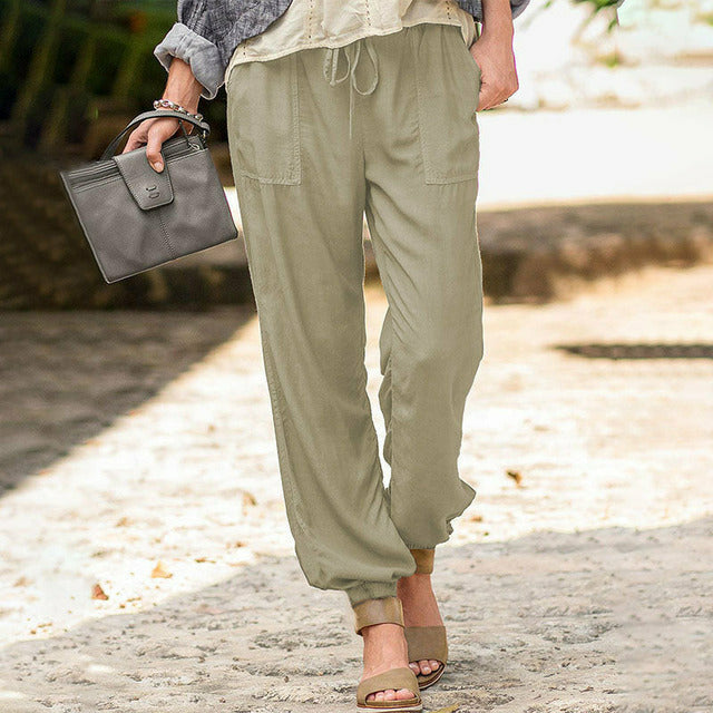 Pantalons décontractés unis