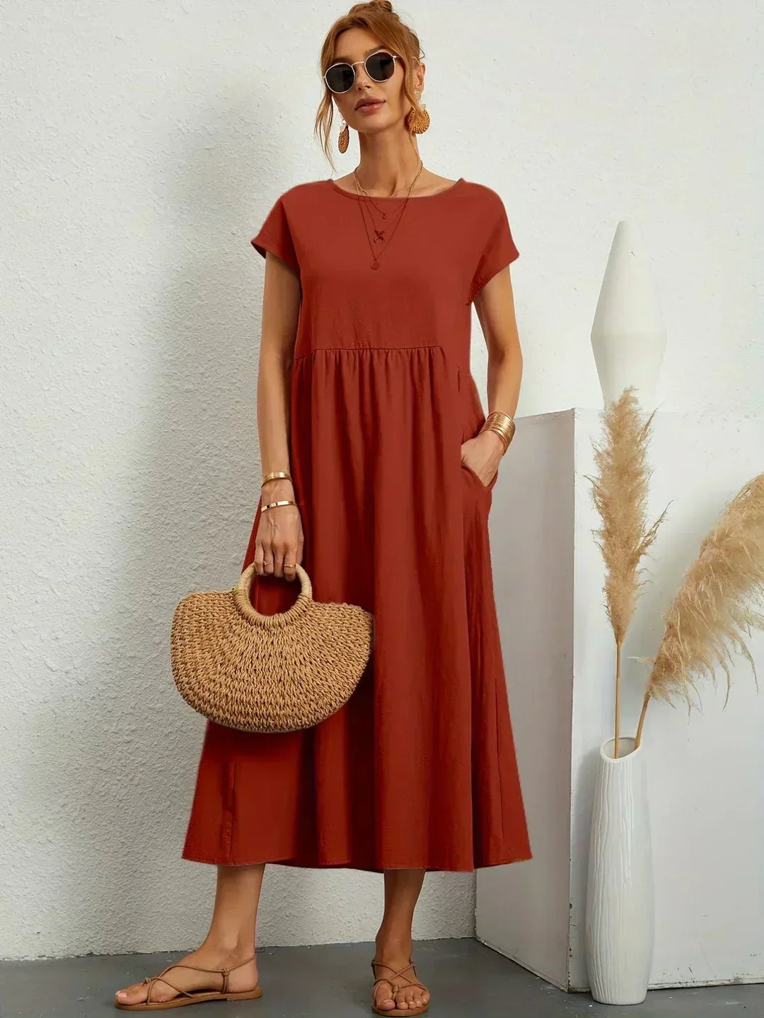 Naya | Robe Midi Aérienne