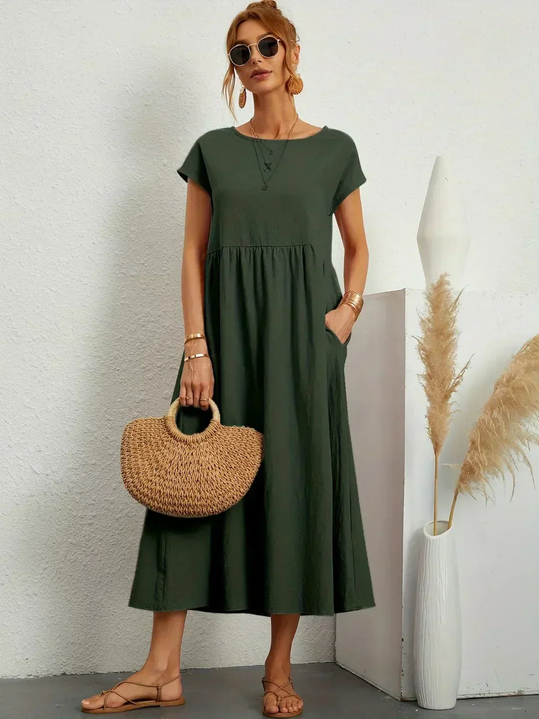 Naya | Robe Midi Aérienne