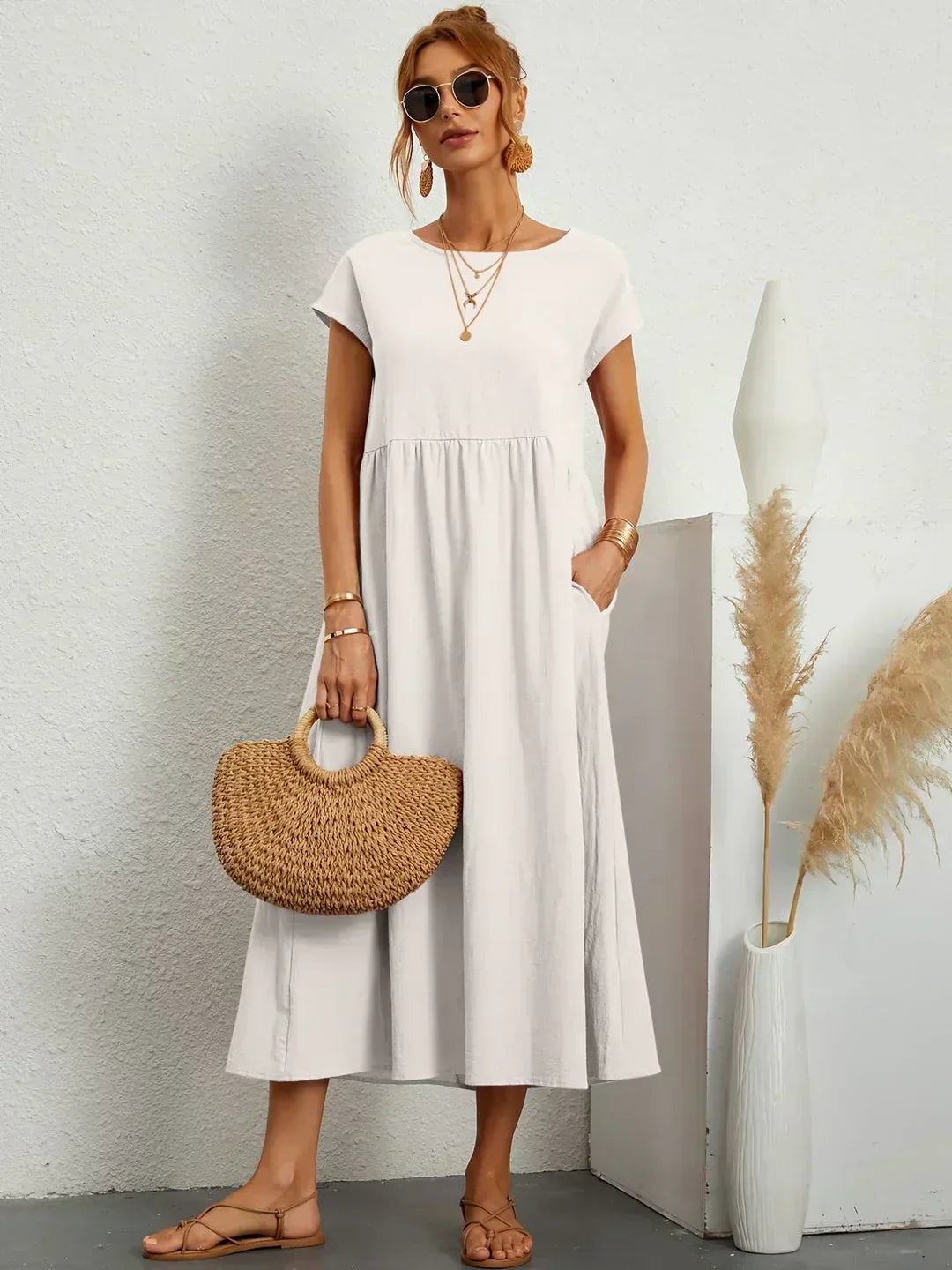 Naya | Robe Midi Aérienne