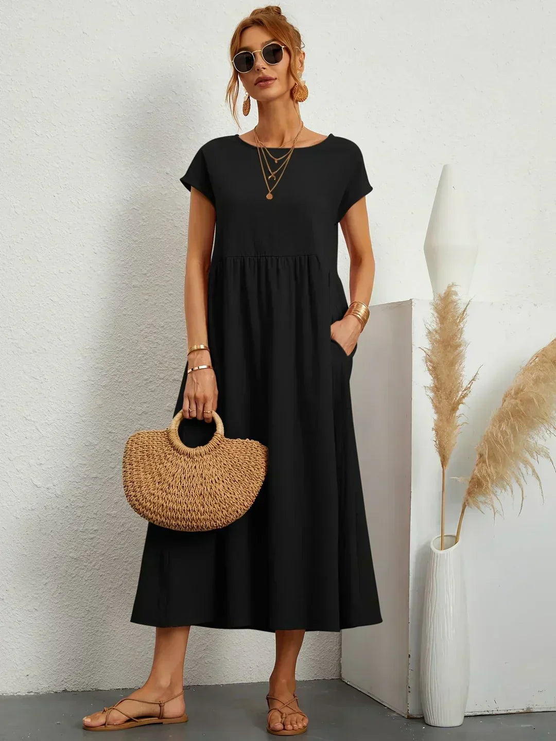 Naya | Robe Midi Aérienne
