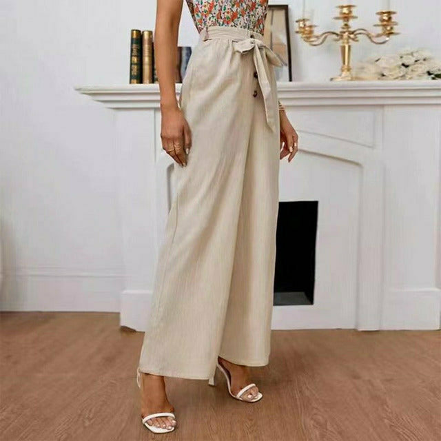 Pantalon large uni élégant