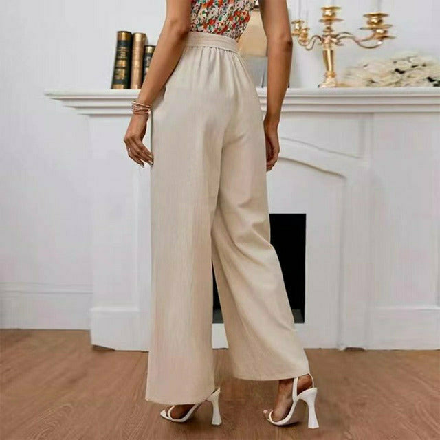 Pantalon large uni élégant