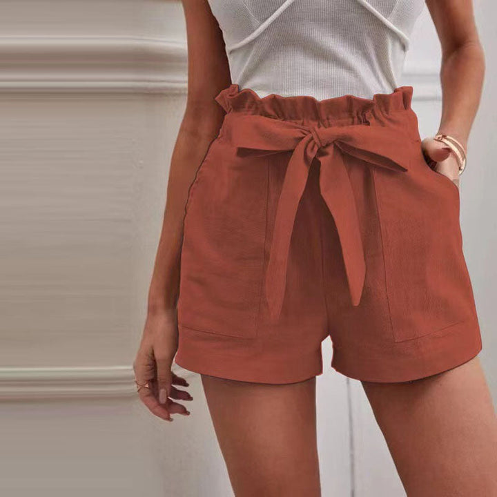 【Coton Et Lin】Shorts Unis Casual